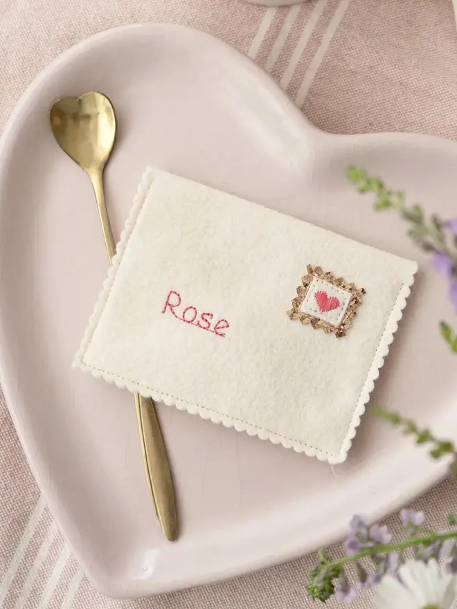 Reusable personalised Valentines Envelope
