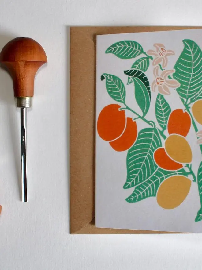 kumquat greeting card