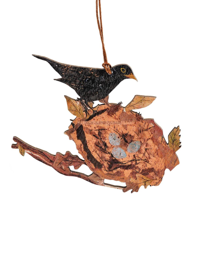 Blackbird Nest Hanging Decoration