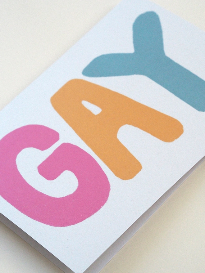 GAY pride greeting card