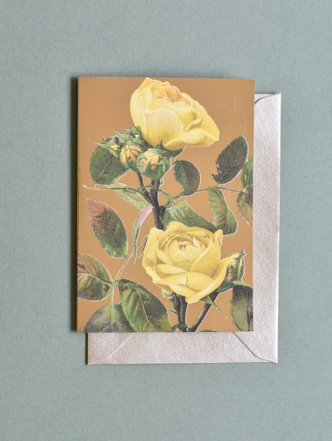 YELLOW ROSES CARD