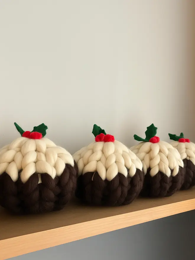Chunky Knitted Christmas Pudding