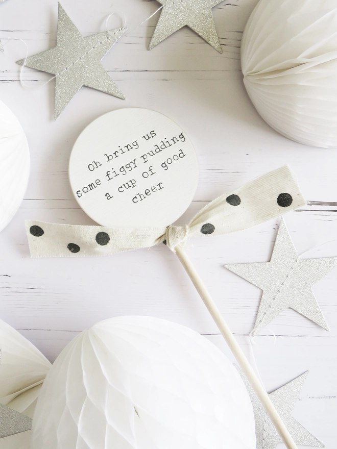 Christmas cake topper