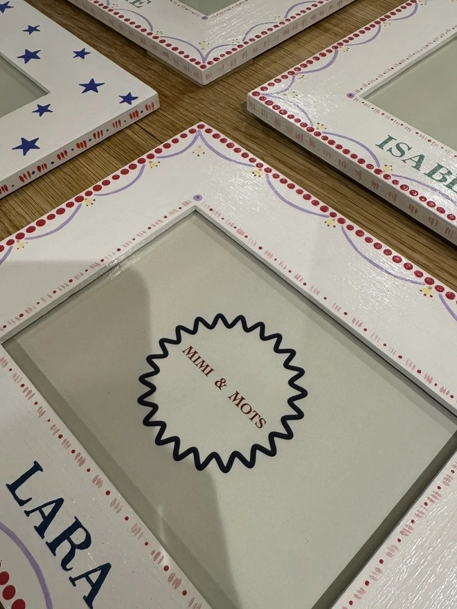 Selection of children's photo frames. 