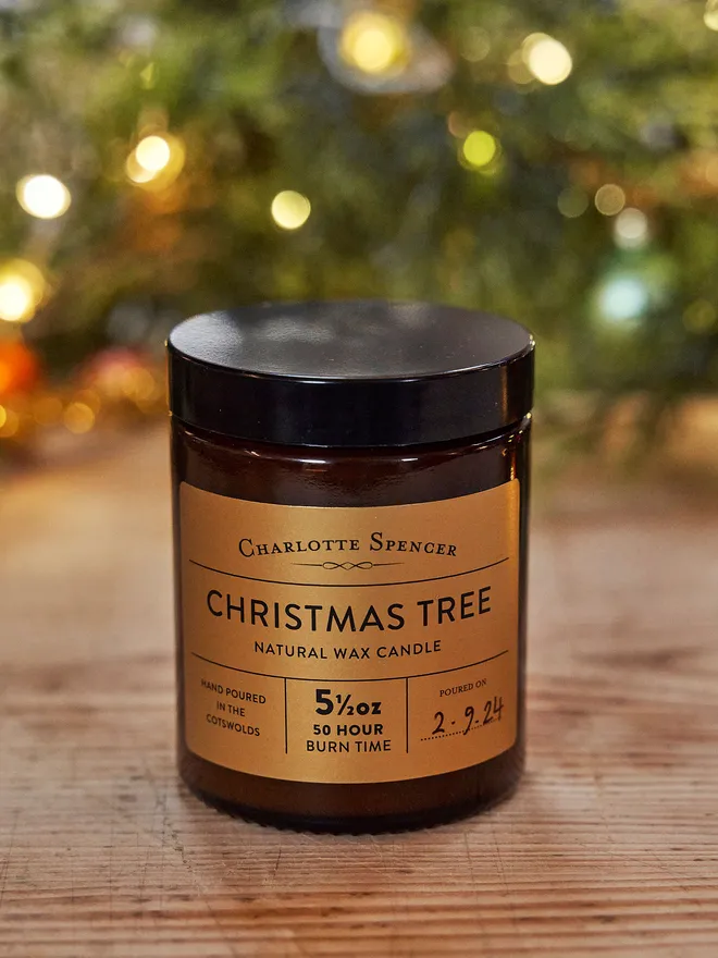 Christmas tree candle