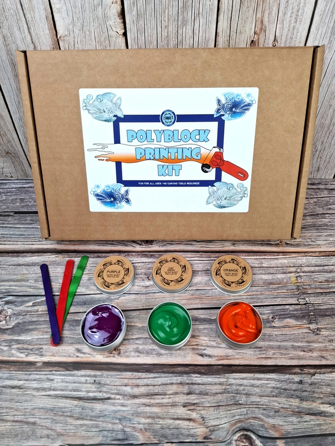 Poly block printing kit extra ink option