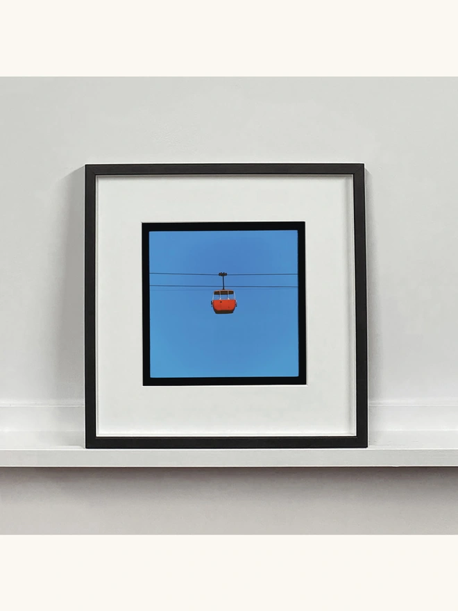 Richard Heeps Cable Car Red Small Framed in Black