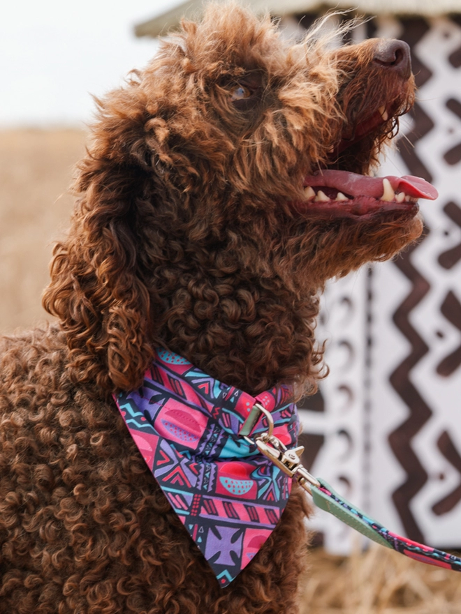 Hiro + Wolf handmade luxury dog bandana