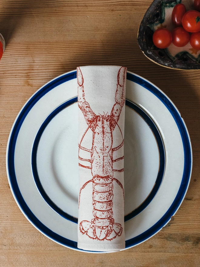 Lobster Napkin Place Setting