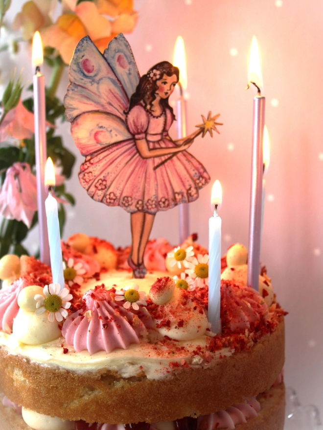 Fairy Magic - Wooden Cake Topper