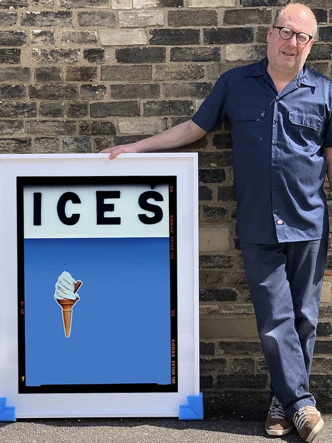 'ICES', Baby Blue, Bexhill on Sea, Colourful Artwork