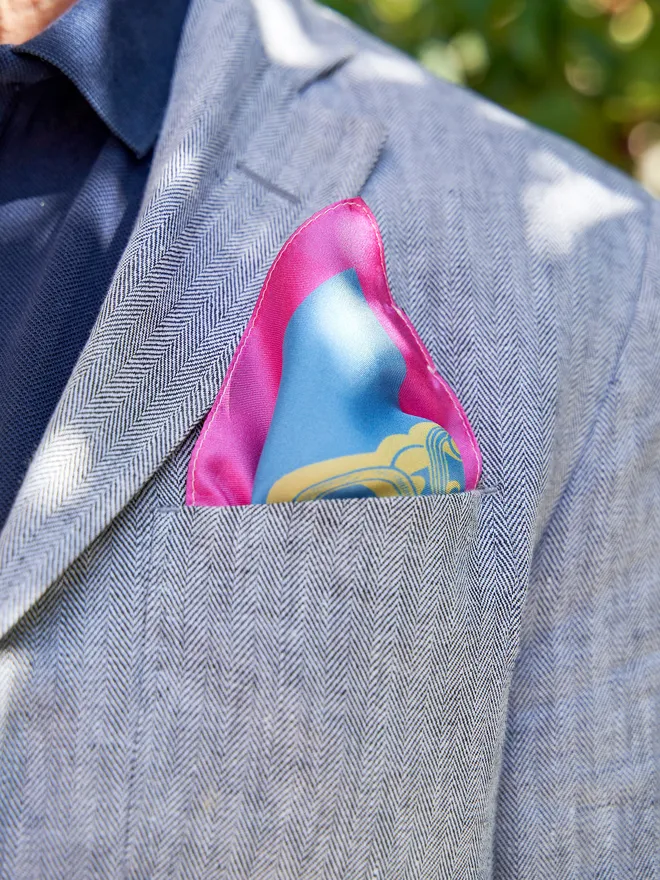 Love You Lots Silk Pocket Square