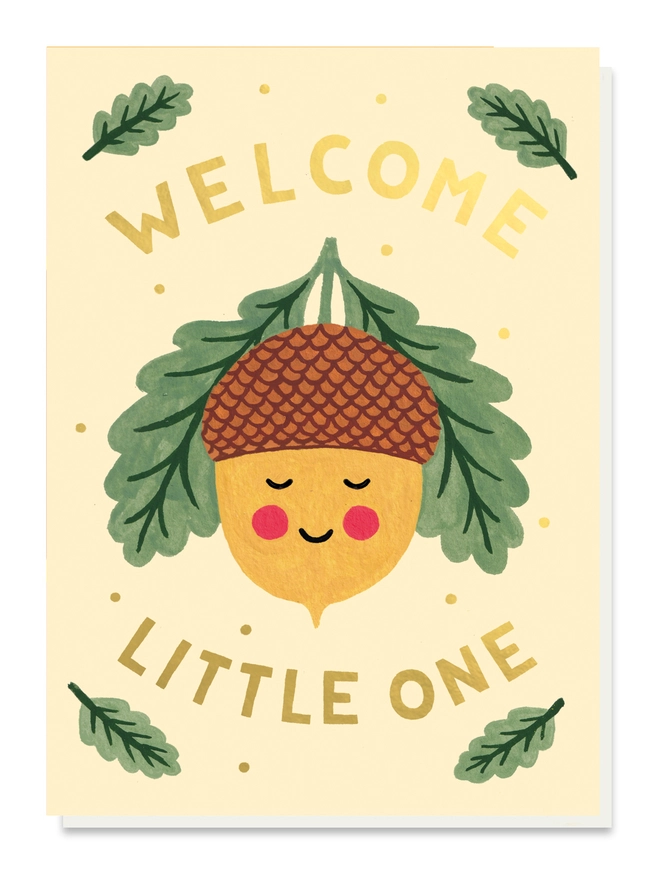 Little Acorn new baby card.