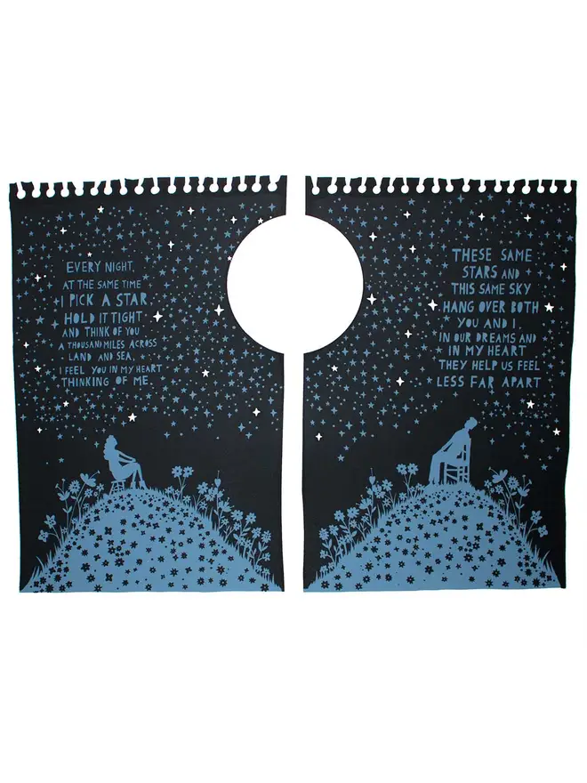 'These Same Stars' Screenprint side by side together