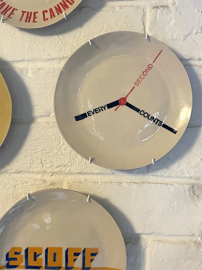 Every Second Counts plate