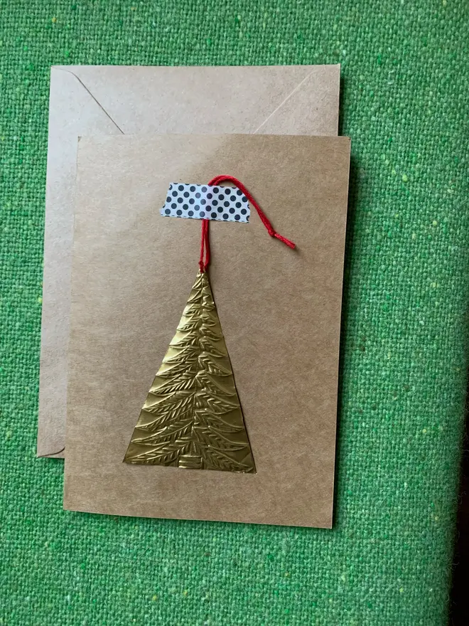 embossed tin tree decoration susan bradley