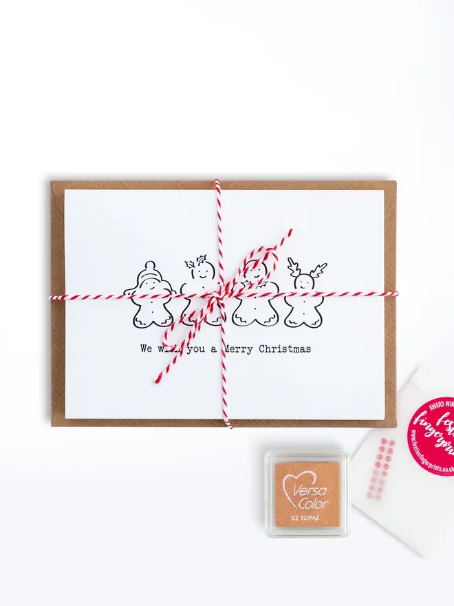 gingerbread christmas card making kit