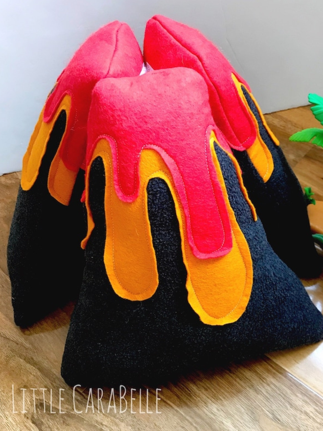 Volcano Felt Pretend Play Toy