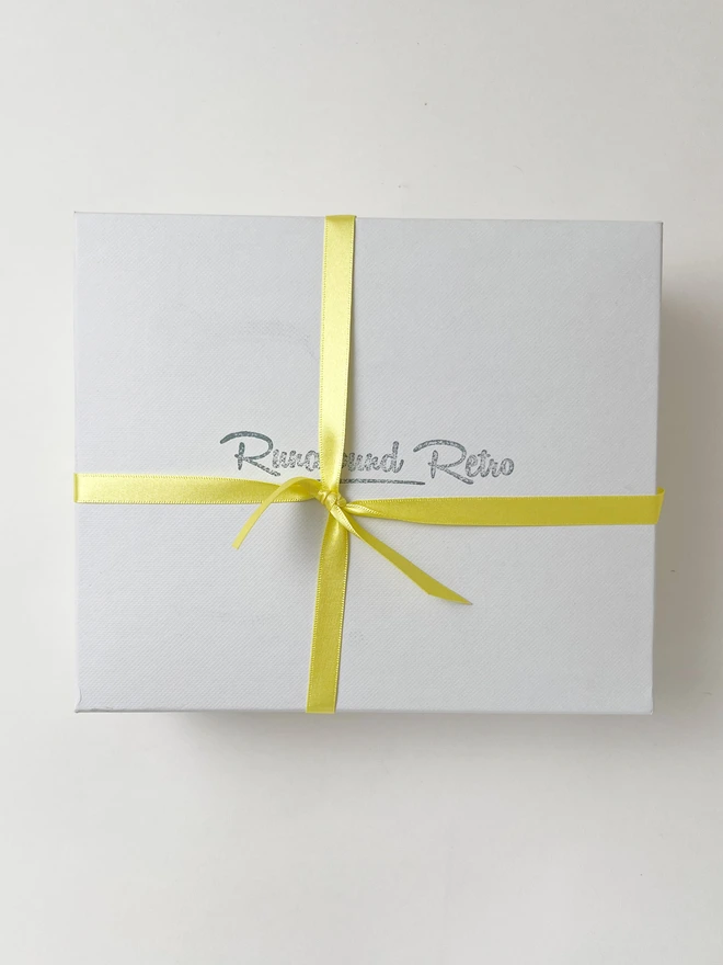yellow ribbon gift box