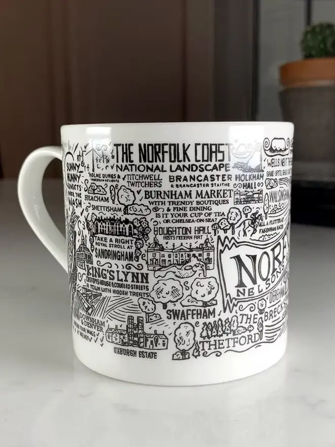 Norfolk Mug Bone China Side 1