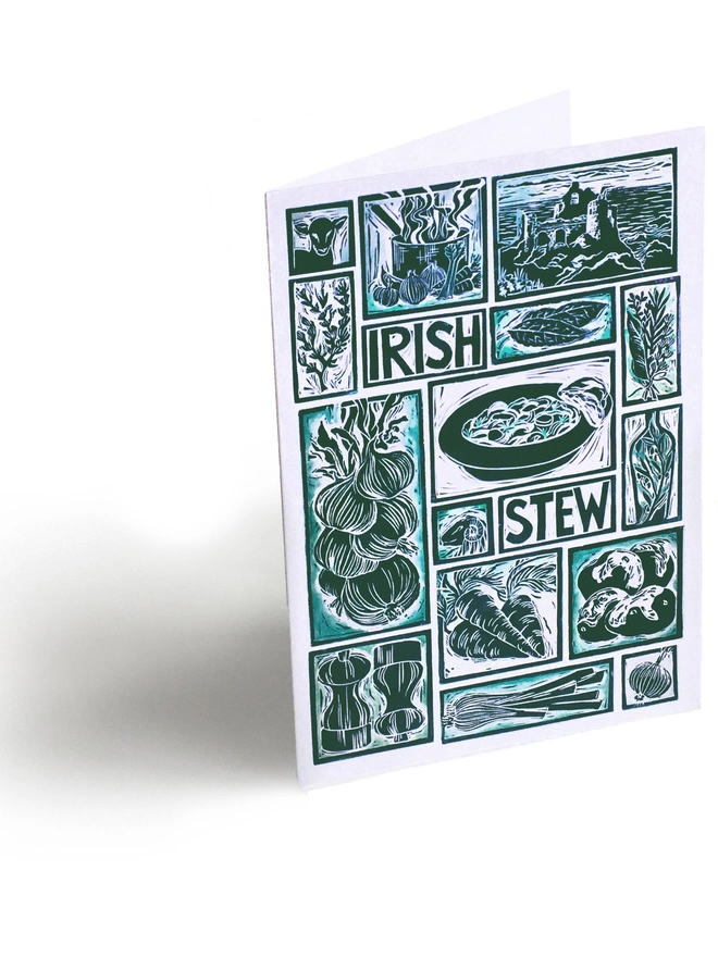 irish-stew-greetings-card-illustrated-recipe-cooking-instructions-lino-cut-kate-guy