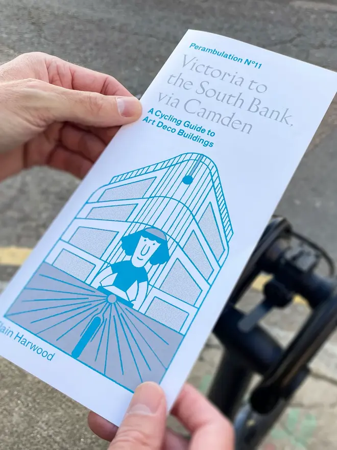 victoria to south bank via camden london cycling guide. a paper cycling map of central london.