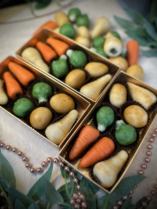 Marzipan Christmas Dinner Veg