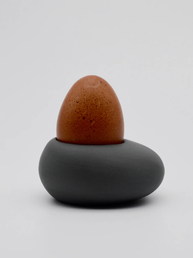 Kelly Egg Cup. A grey egg cup.