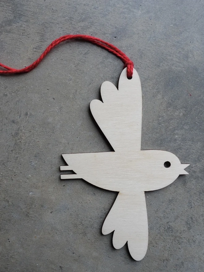 Dove Bauble Christmas Decoration