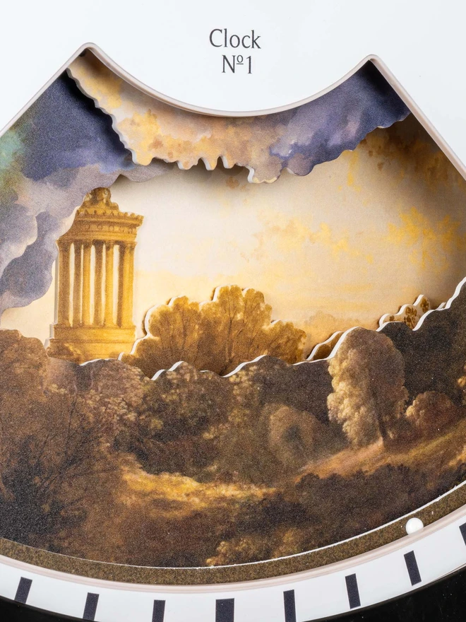 Close up of moving weather scenery