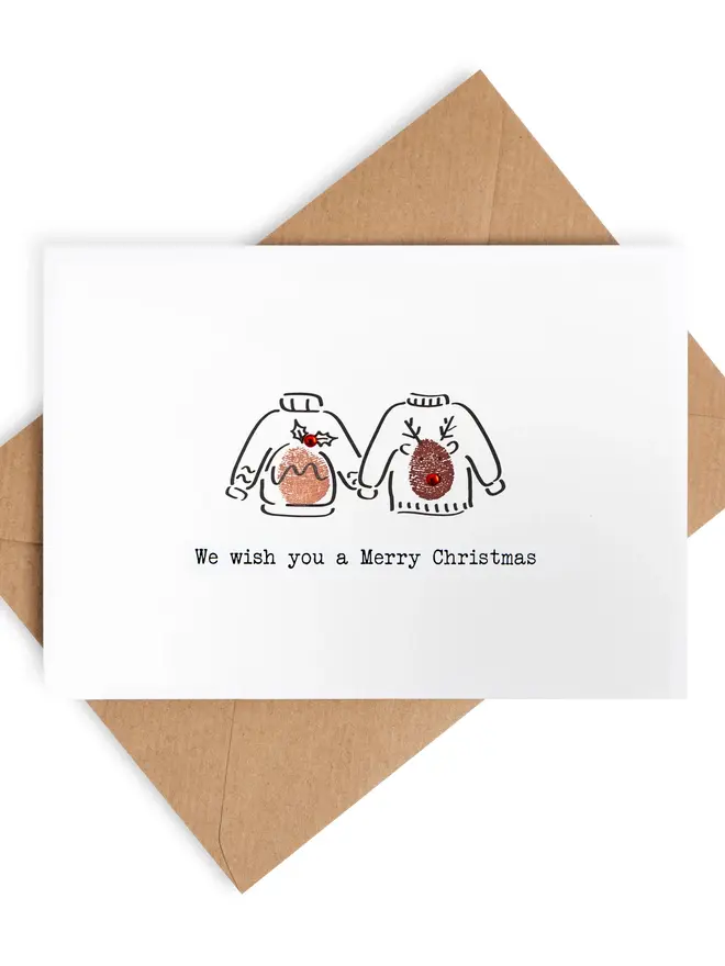 christmas jumper card making kit