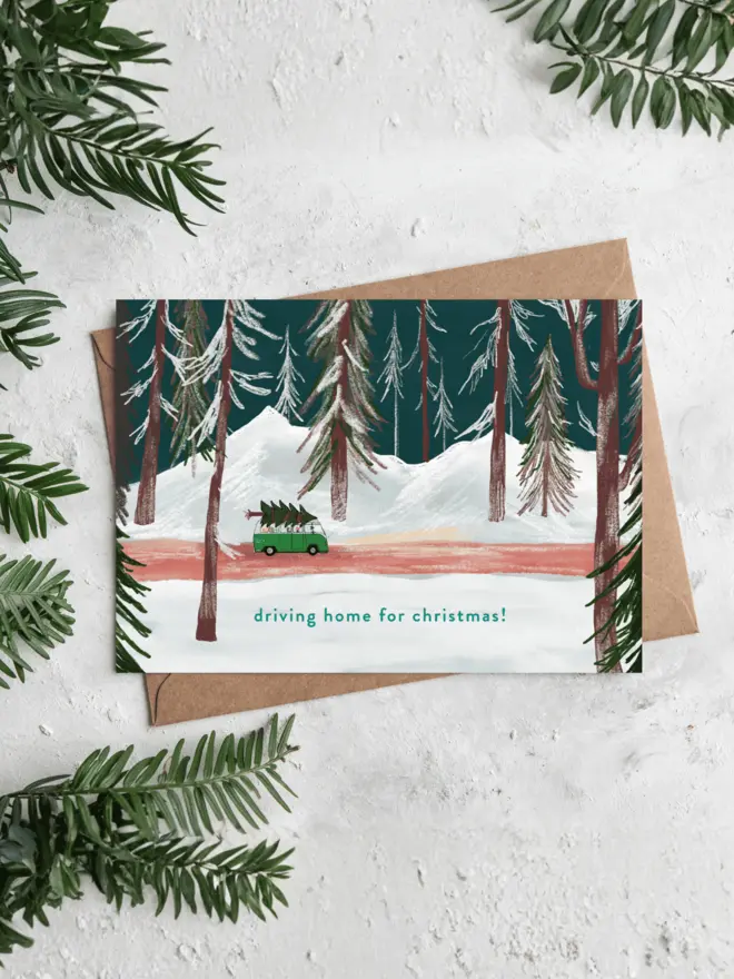 Driving home for Christmas cards