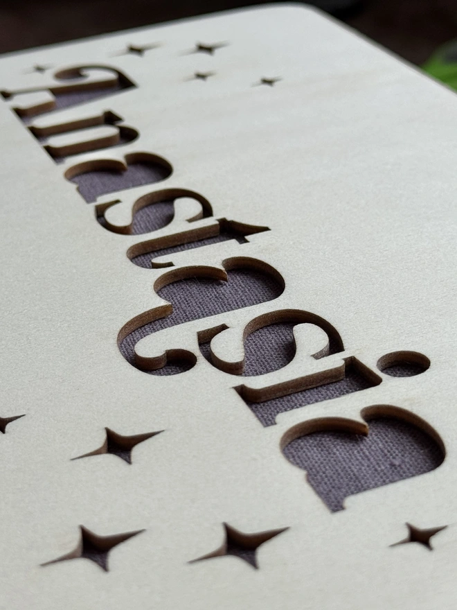 gorgeous fabric christmas eve box with name and stars by modo