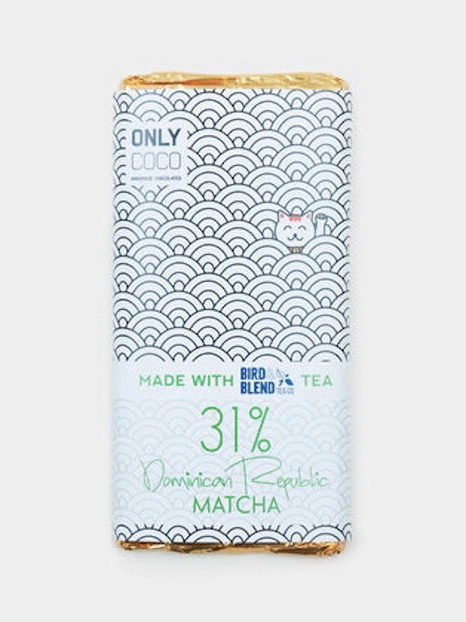Matcha White Chocolate Bar - 32% Dominican Republic