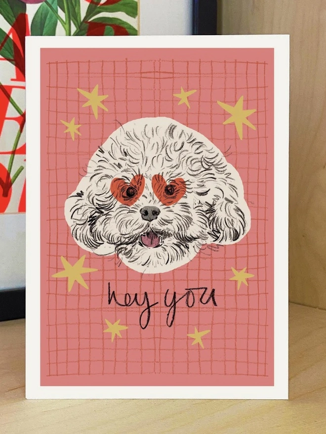 'Hey You' Puppy Card