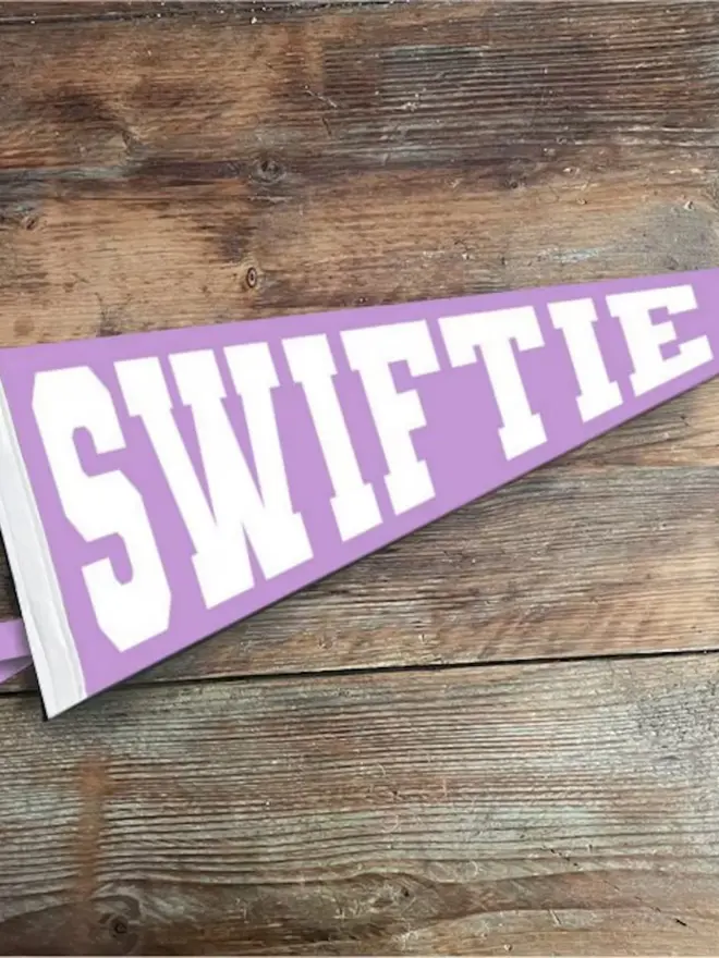 'Swiftie' Felt Pennant Flag