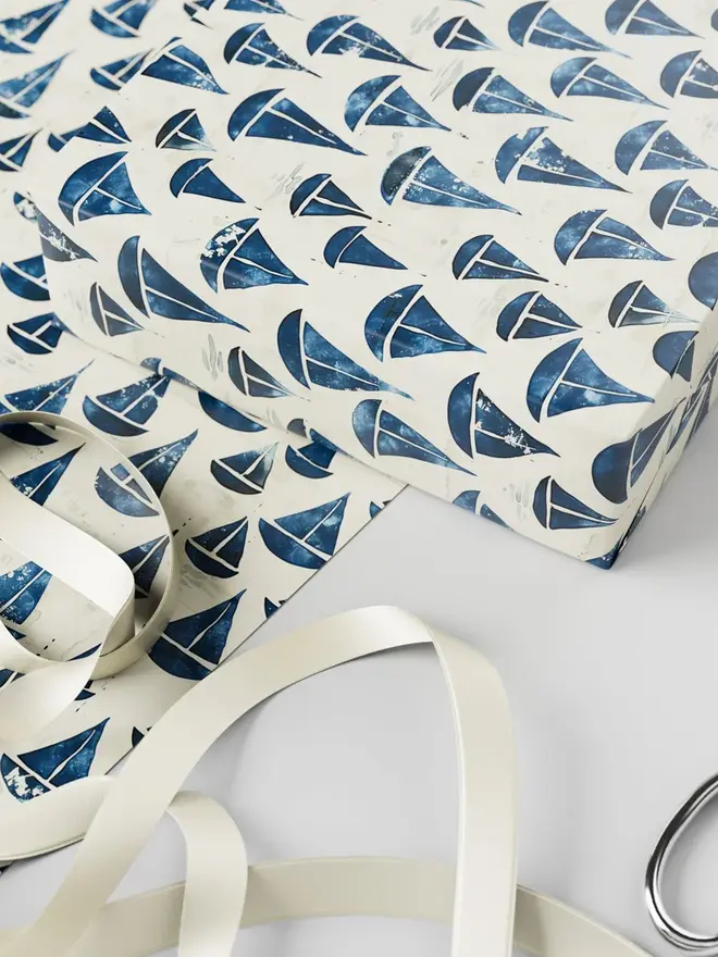 Sailing Boat Wrapping Paper 