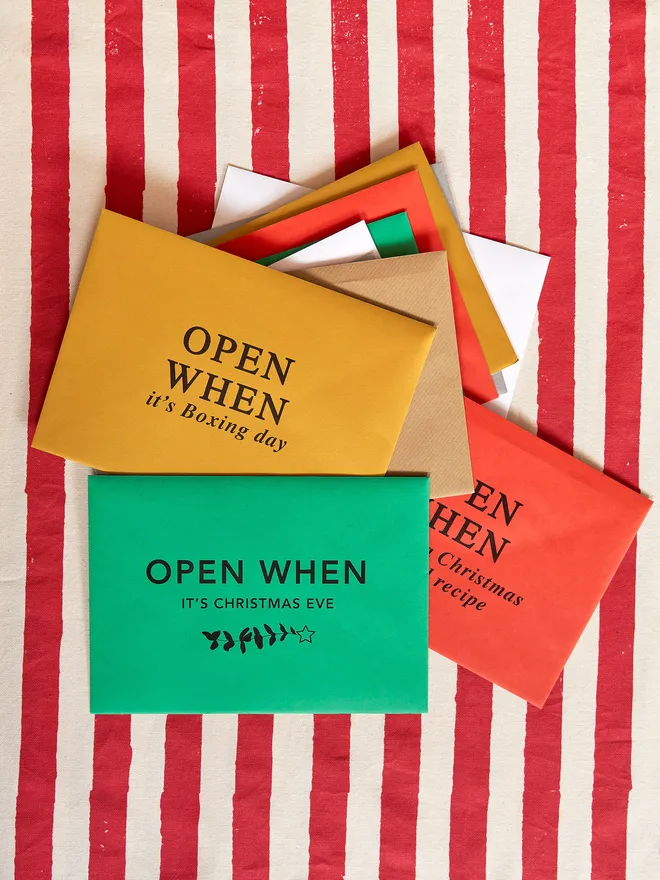 Open When Envelope Gift for Christmas