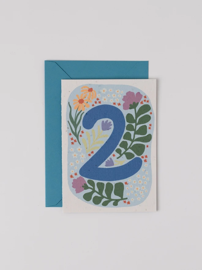 Plantable 2nd Birthday Card