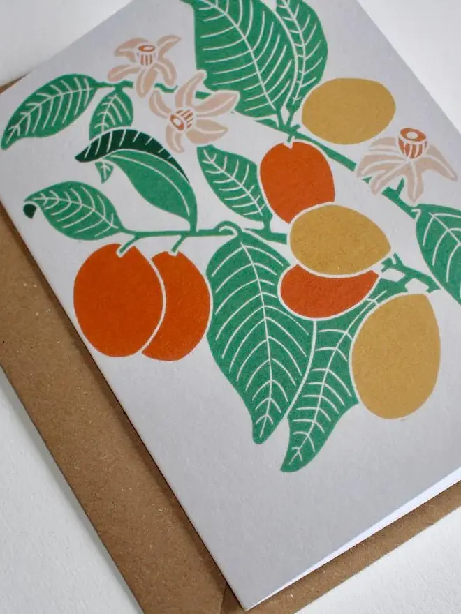 kumquat greeting card