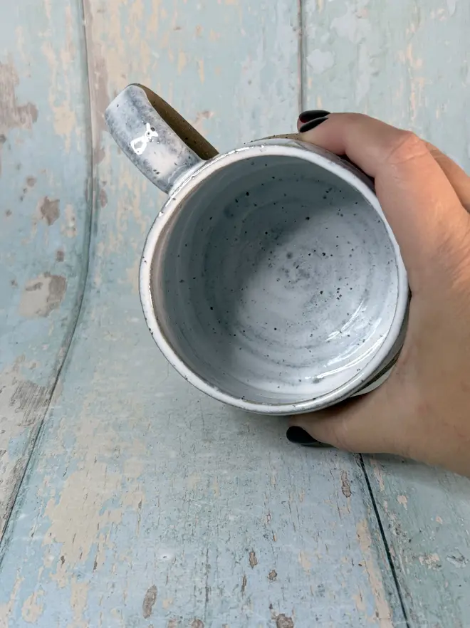 White and Green Christmas Tree Mug