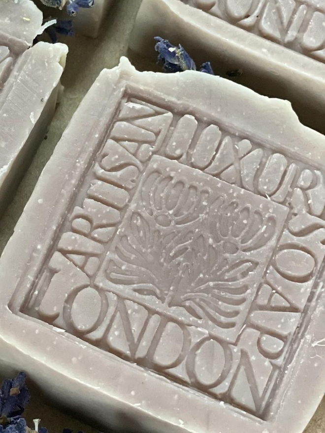 handmade vegan lavender soap bar