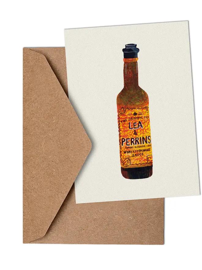 Food Greetings Cards (Pack Of 4) A Little Saucy