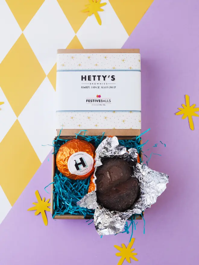 2 box of Hetty's Chocolate Orange Brownie balls