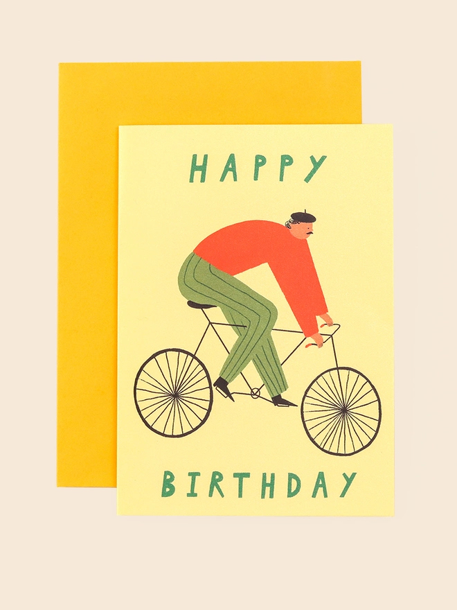 'Happy Birthday' Cyclist Card
