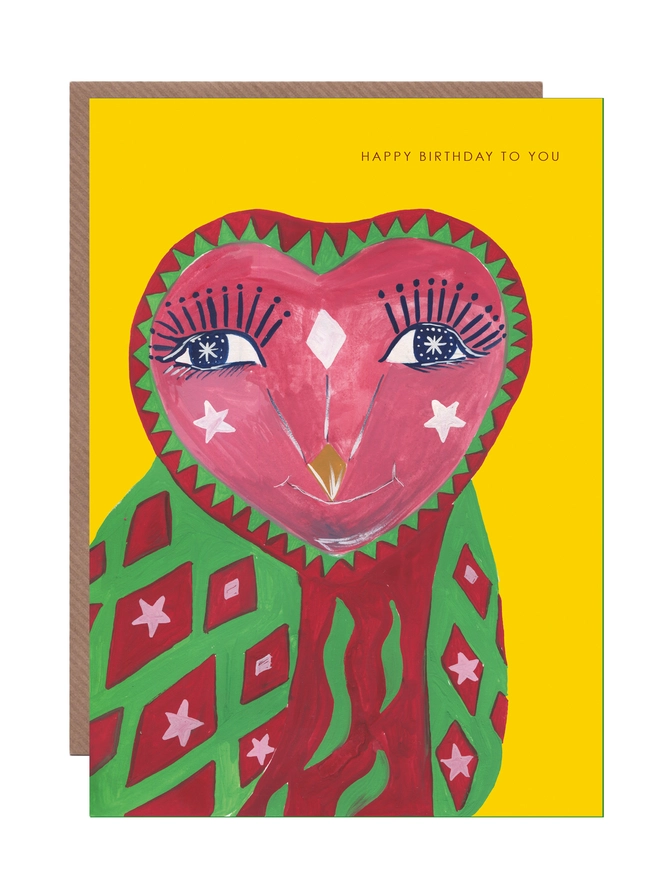 owl birthday card