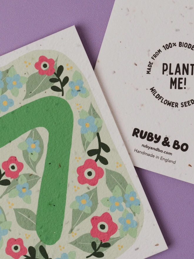 Plantable 7th Birthday Card