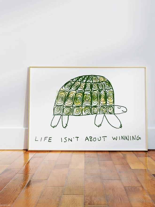 'Life Isn't About Winning' Print 