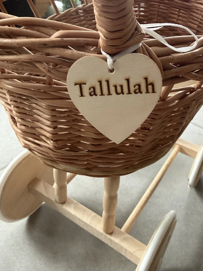 Personalisation - wooden name tag