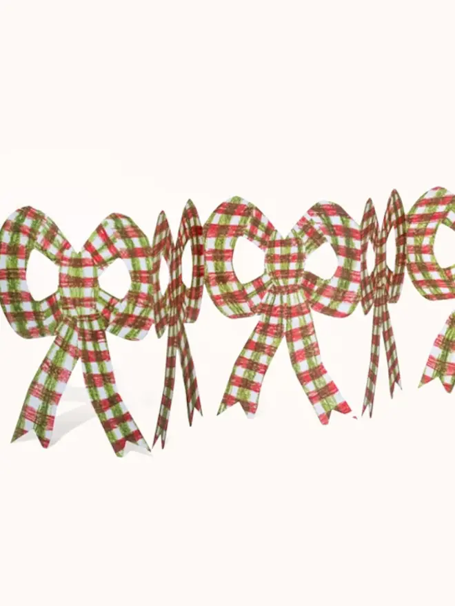 pink and green bow card